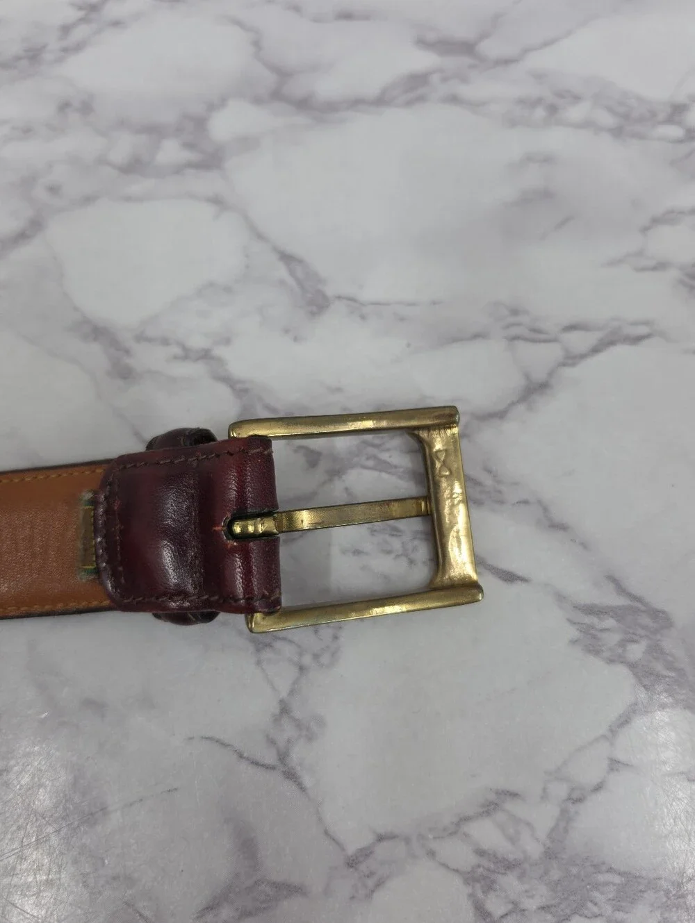 Trafalgar Cortina Handmade Leather Oxblood Burgundy Belt Kholmogor Cowhide